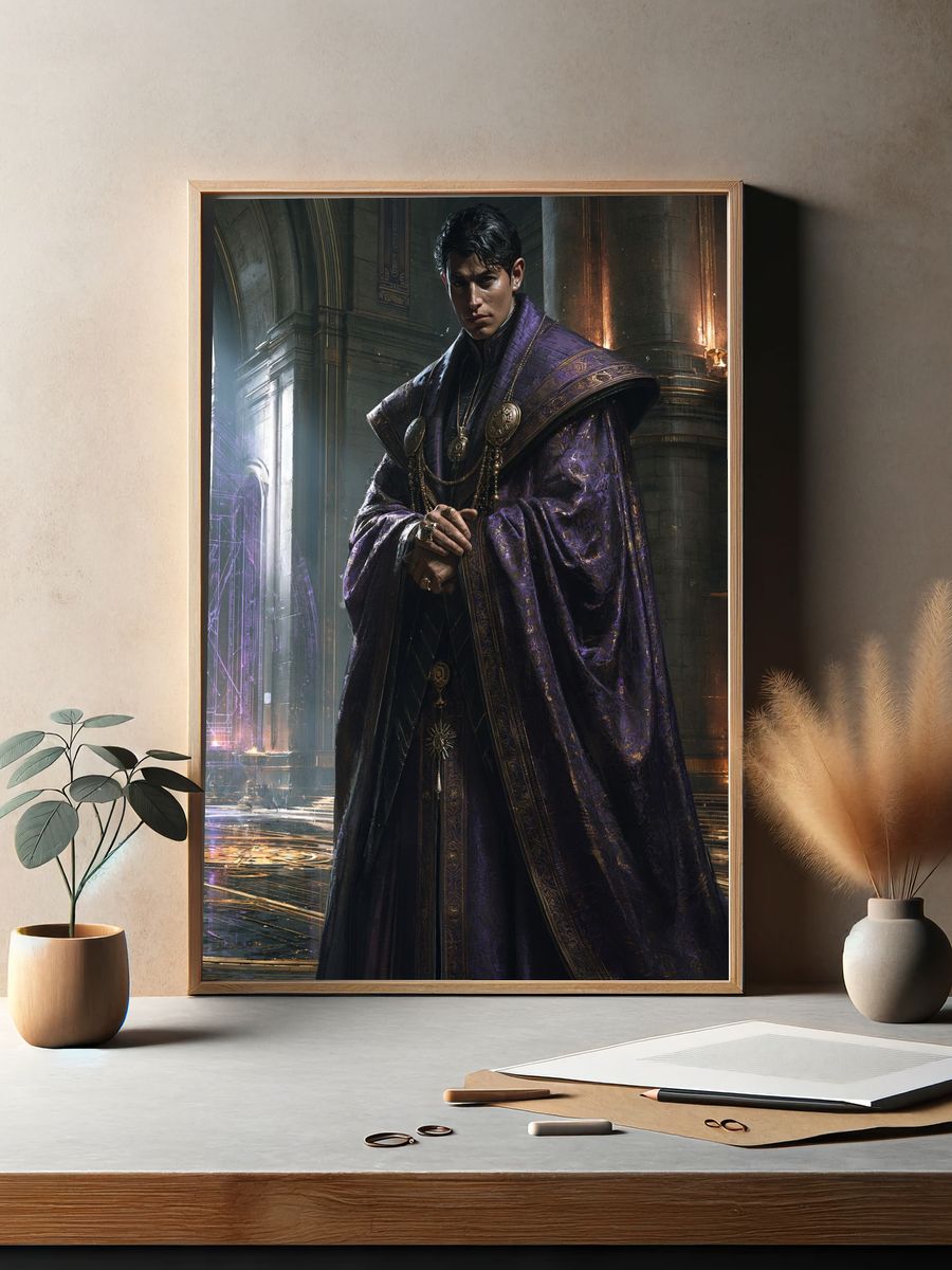 Mystic Sorcerer Fantasy Poster. — room view 2