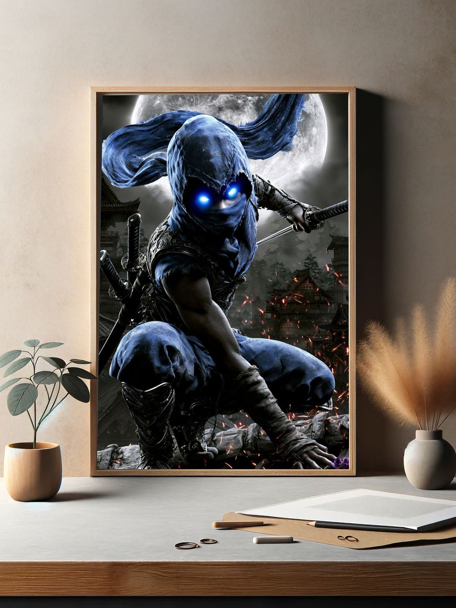 Moonlit Ninja Warrior Poster. — room view 2