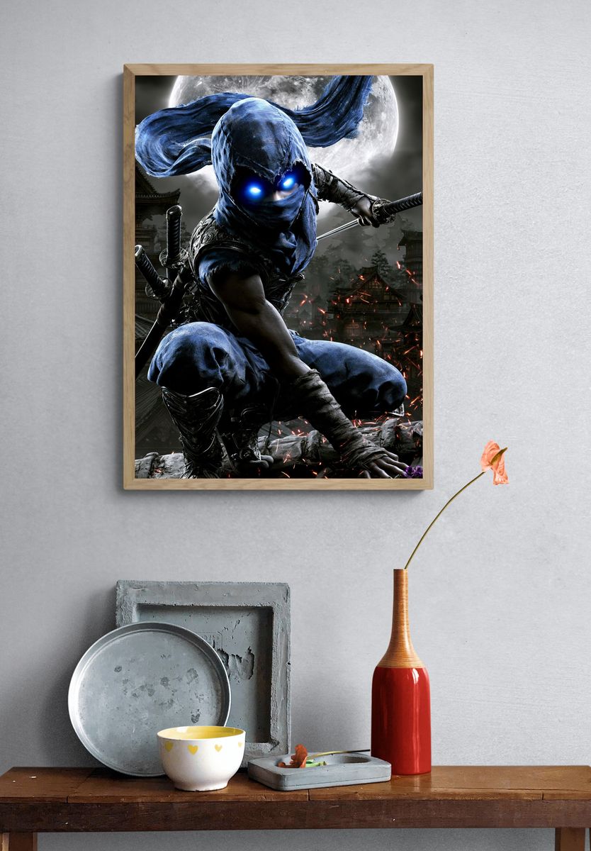 Moonlit Ninja Warrior Poster. — room view 3