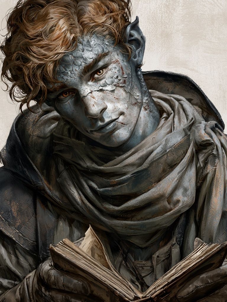 Gothic Reader Portrait Print. poster detail
