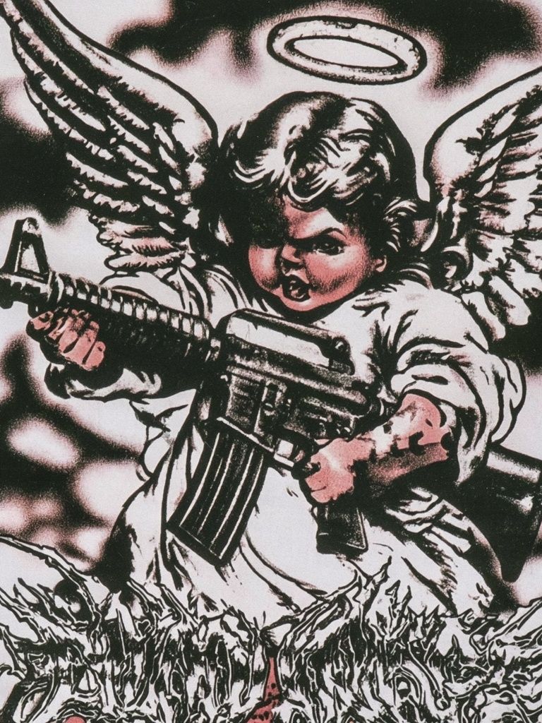 Armed Angel Illustration Poster. poster — illustration art
