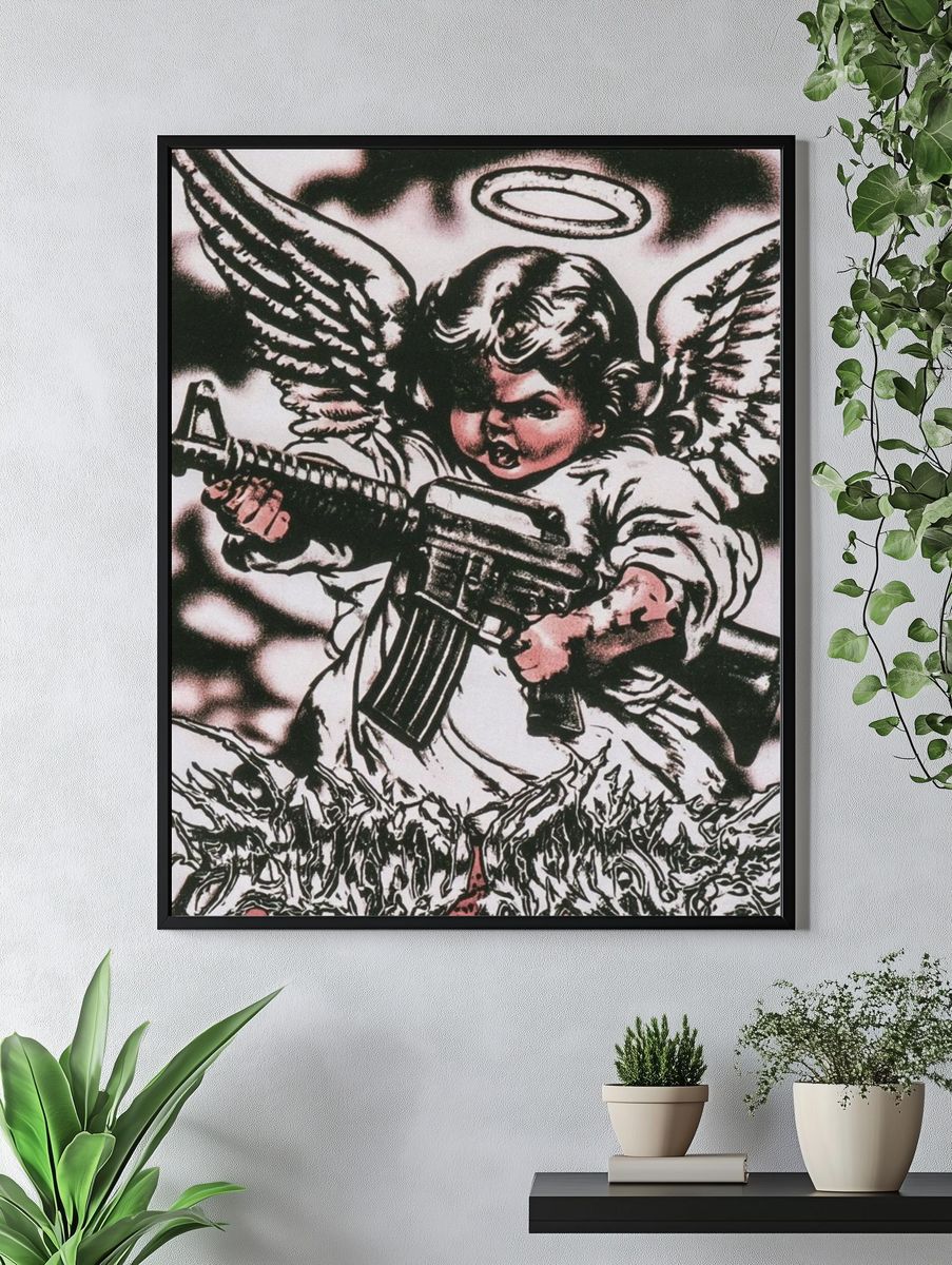 Armed Angel Illustration Poster. — room view 4