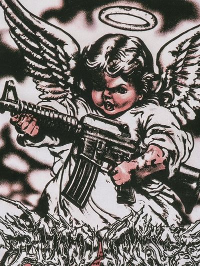 Armed Angel Illustration Poster.