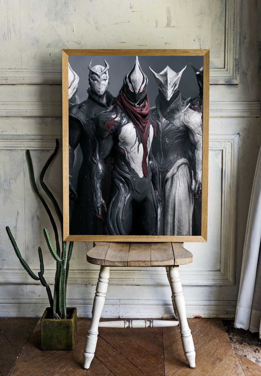 Armored Sci-Fi Warriors Poster. room preview