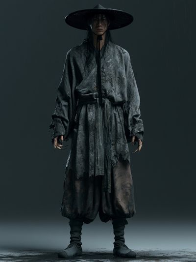 Shadow Samurai Portrait Poster. poster