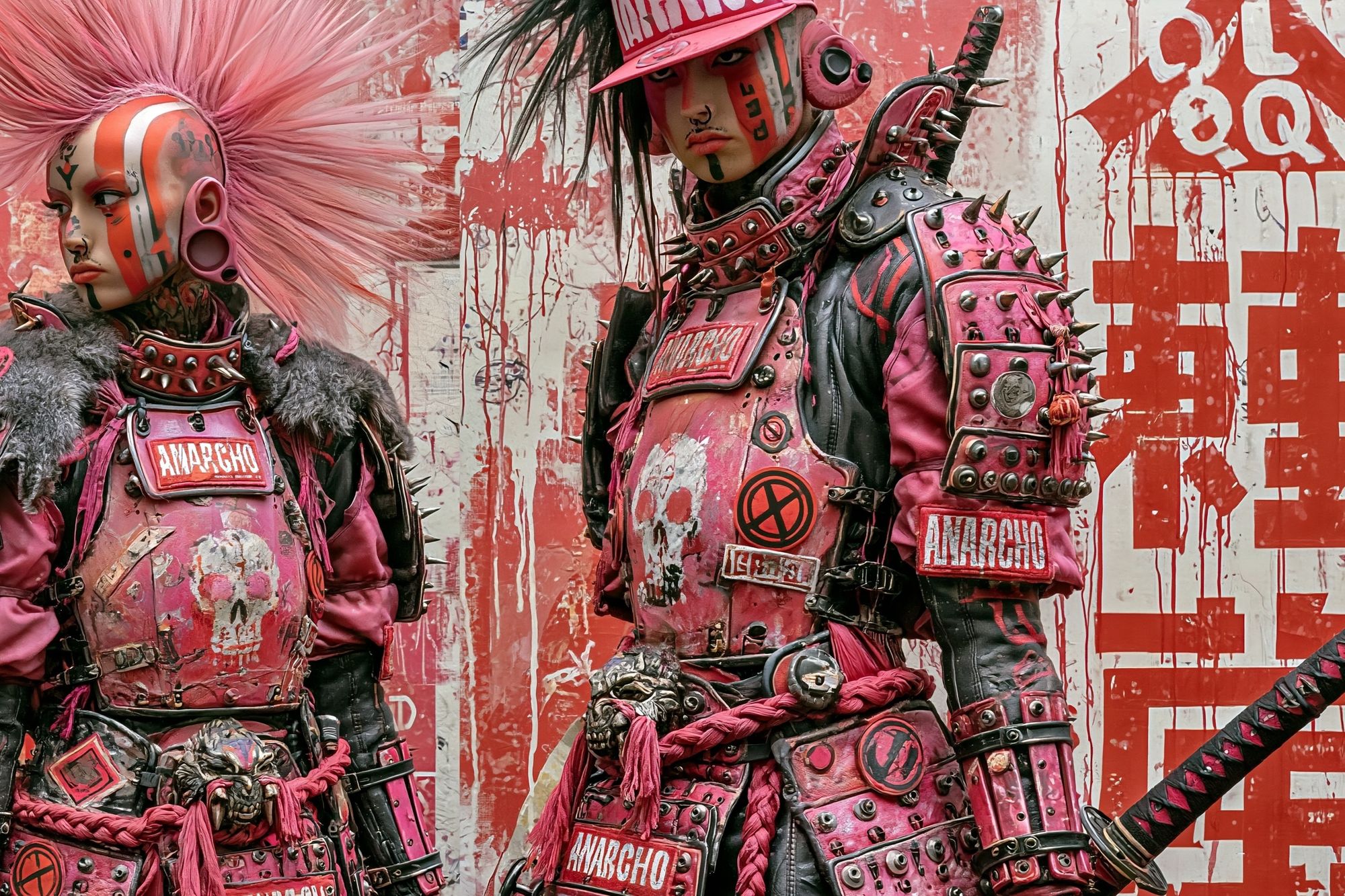 Anarcho Punk Portrait Print. poster detail