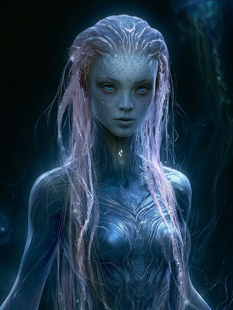Alien Siren Digital Art Poster. poster — illustration art