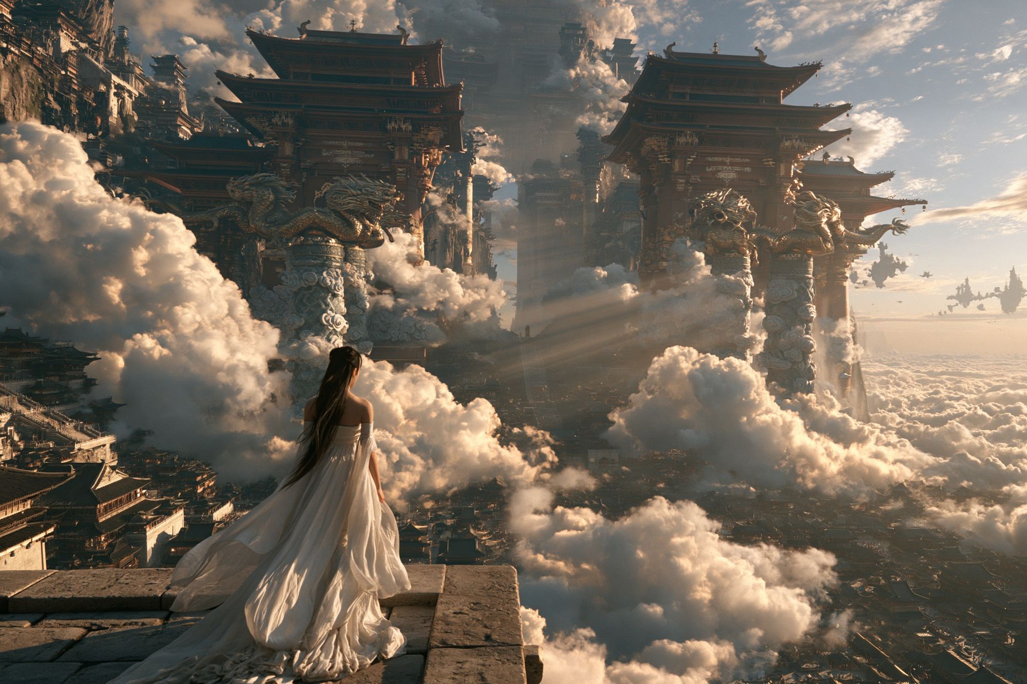 Cloud Temple Dreamscape Print. poster detail