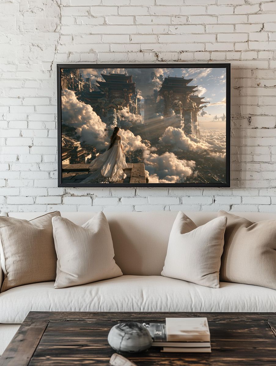 Cloud Temple Dreamscape Print. — room view 1