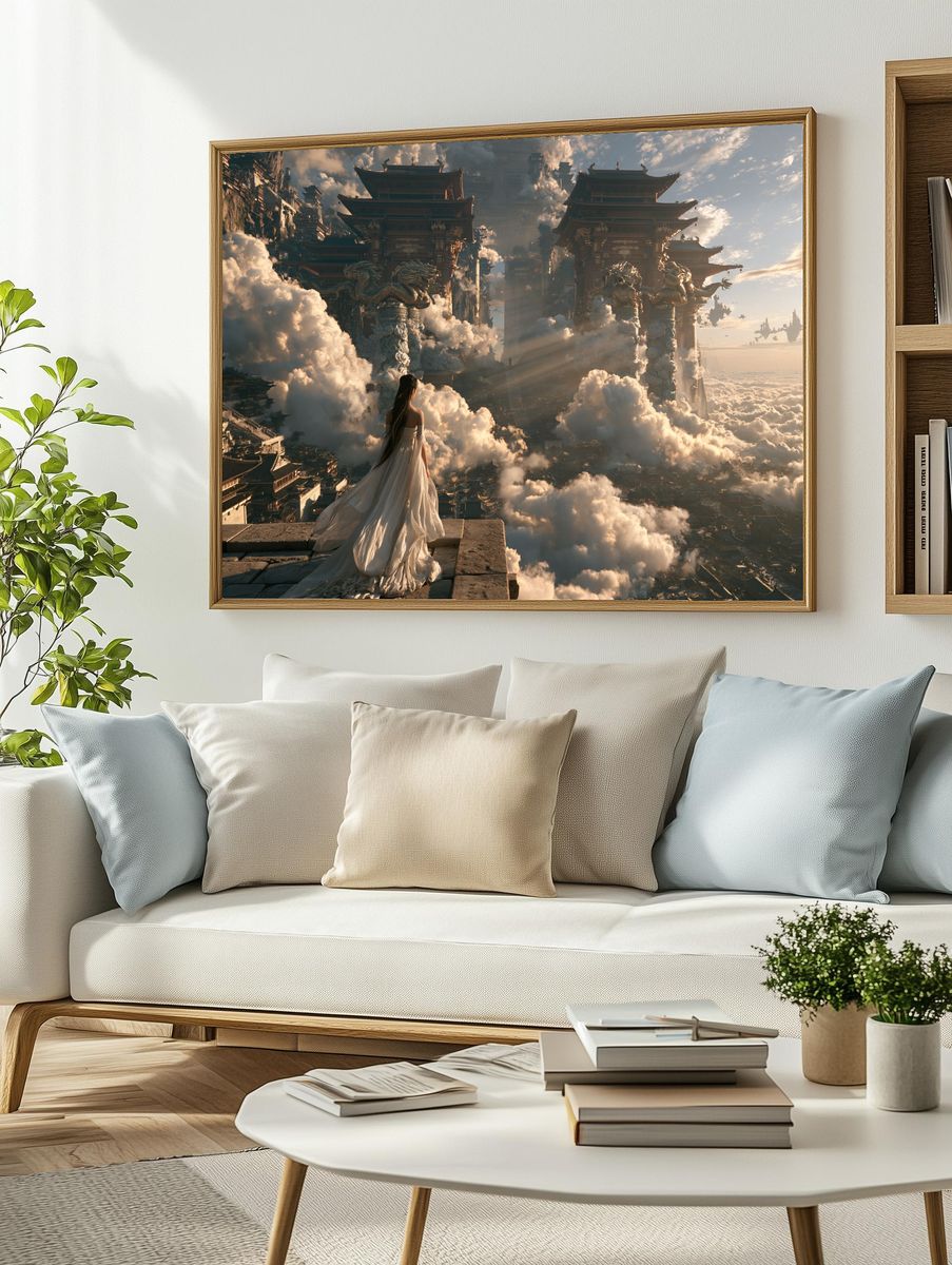 Cloud Temple Dreamscape Print. — room view 2