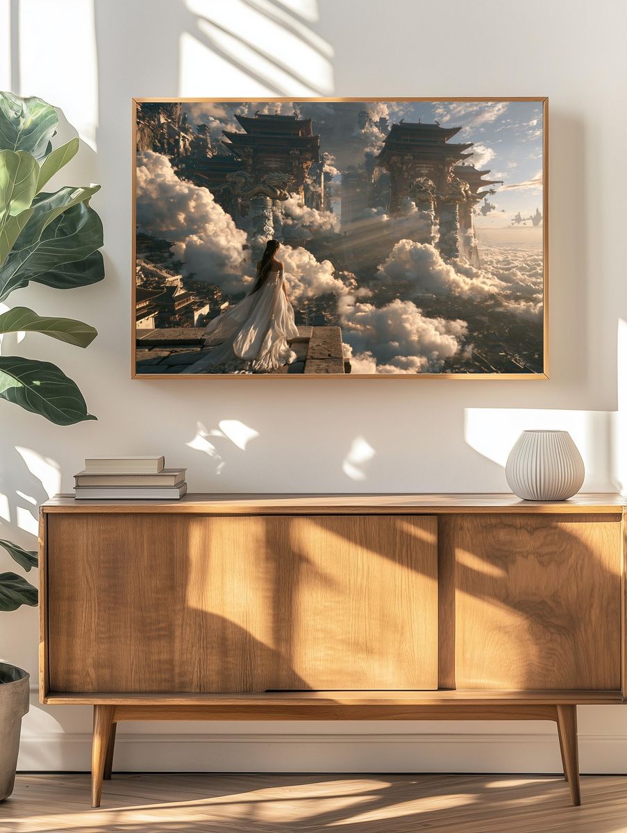 Cloud Temple Dreamscape Print. — room view 3