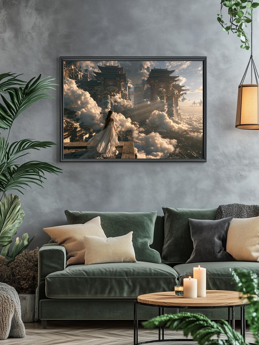 Cloud Temple Dreamscape Print. — room view 4