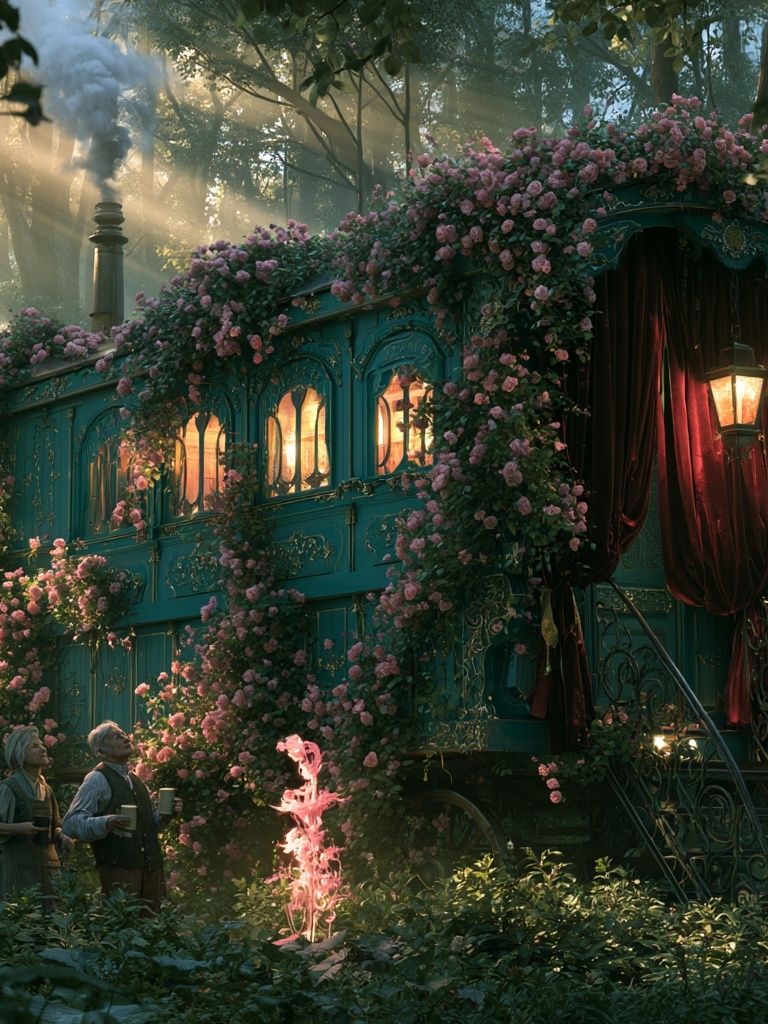 Enchanted Forest Caravan Poster. poster detail
