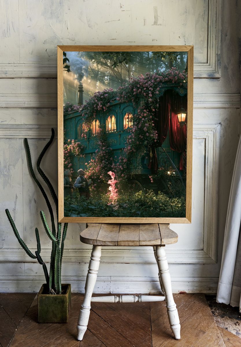 Enchanted Forest Caravan Poster. room preview
