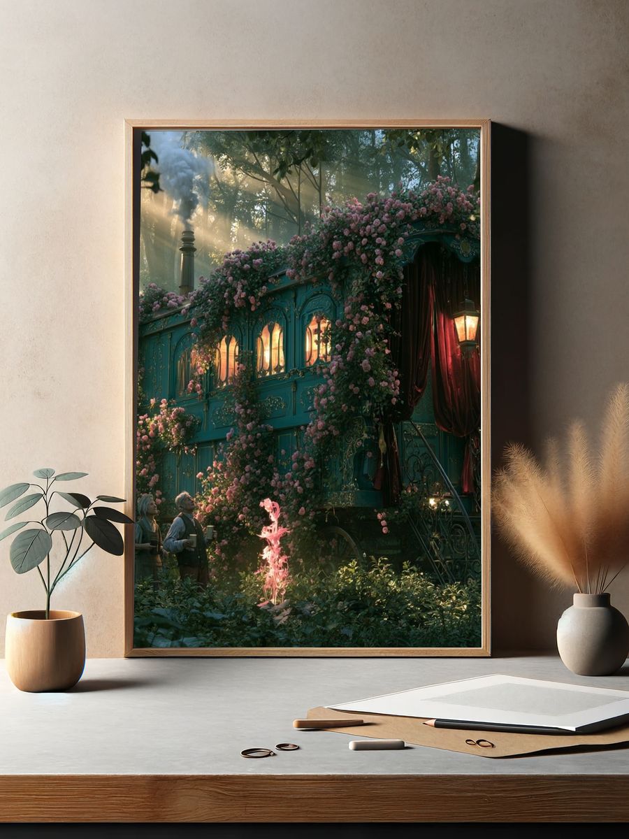 Enchanted Forest Caravan Poster. — room view 2