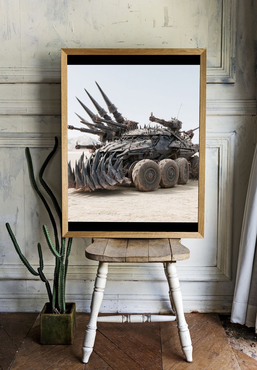 Armored Desert War Machine Print. room preview