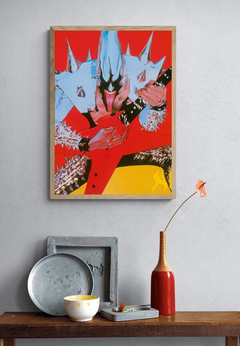 Surreal Punk Creature Poster. — room view 3