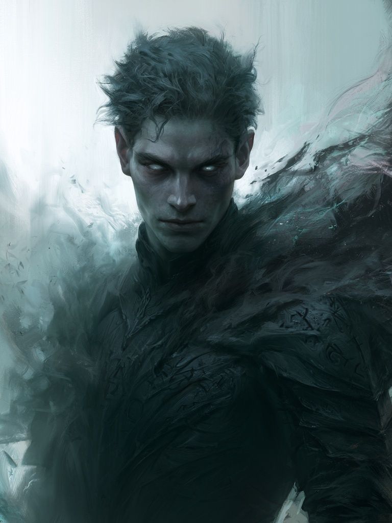 Dark Fantasy Portrait Print. poster detail