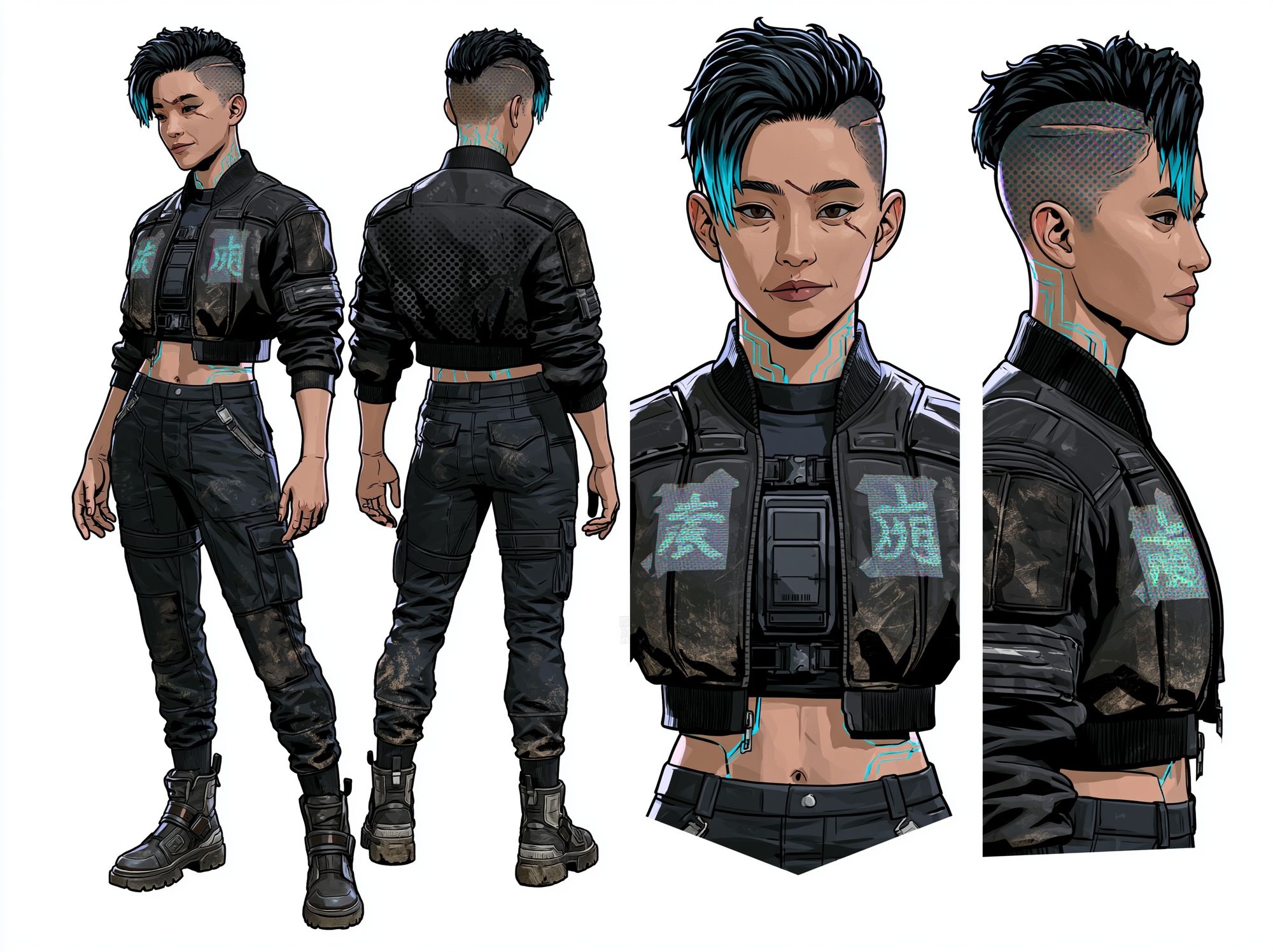 Cyberpunk Character Sheet Poster. poster — illustration art