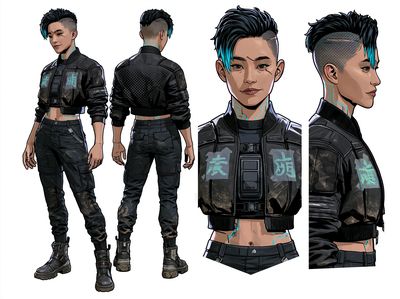 Cyberpunk Character Sheet Poster.