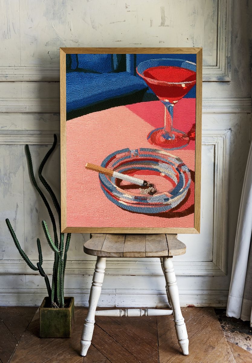 Cocktail Still Life Illustration Poster. — room view 1