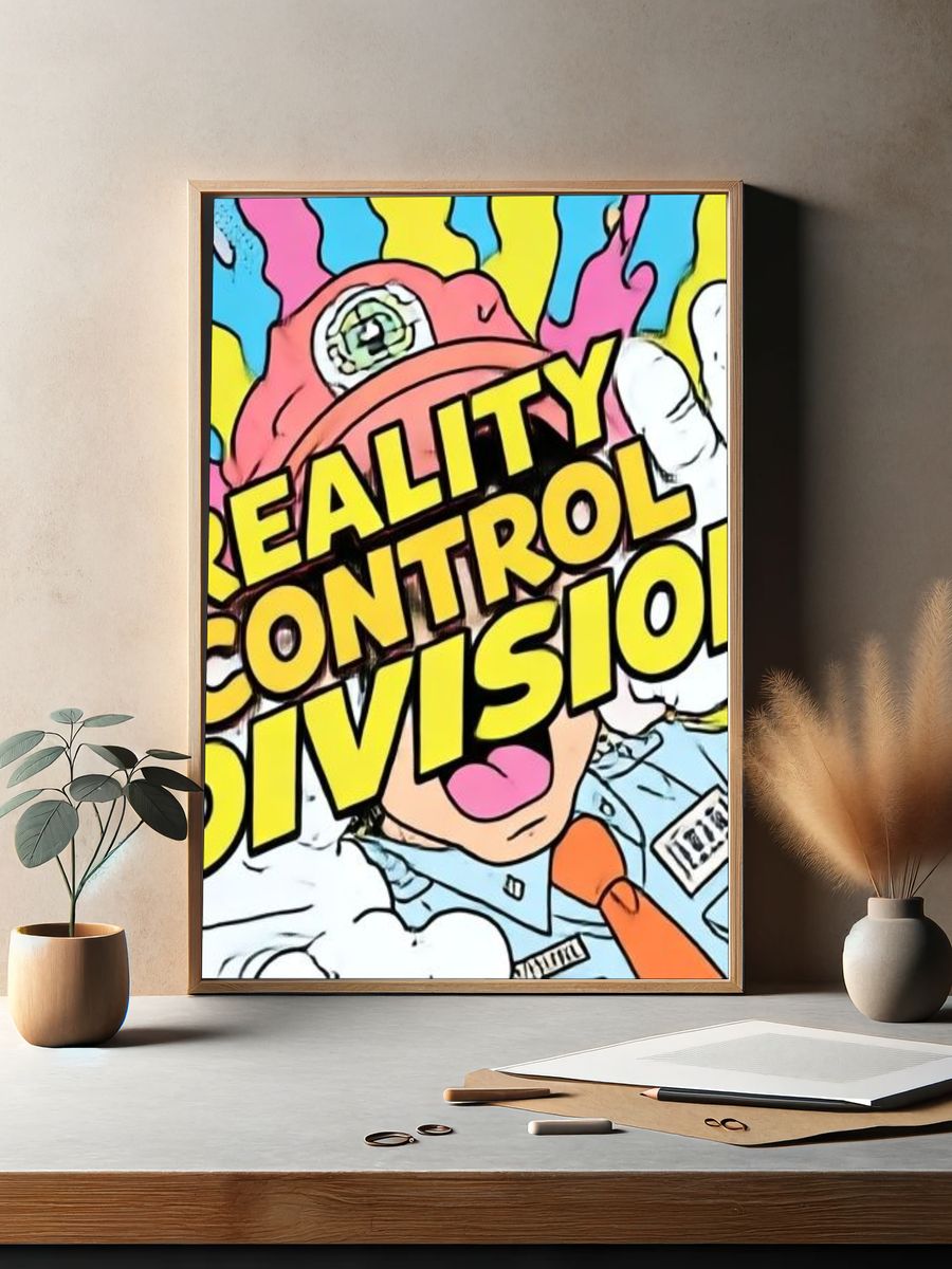 Reality Control Division Pop Art Poster. — room view 2