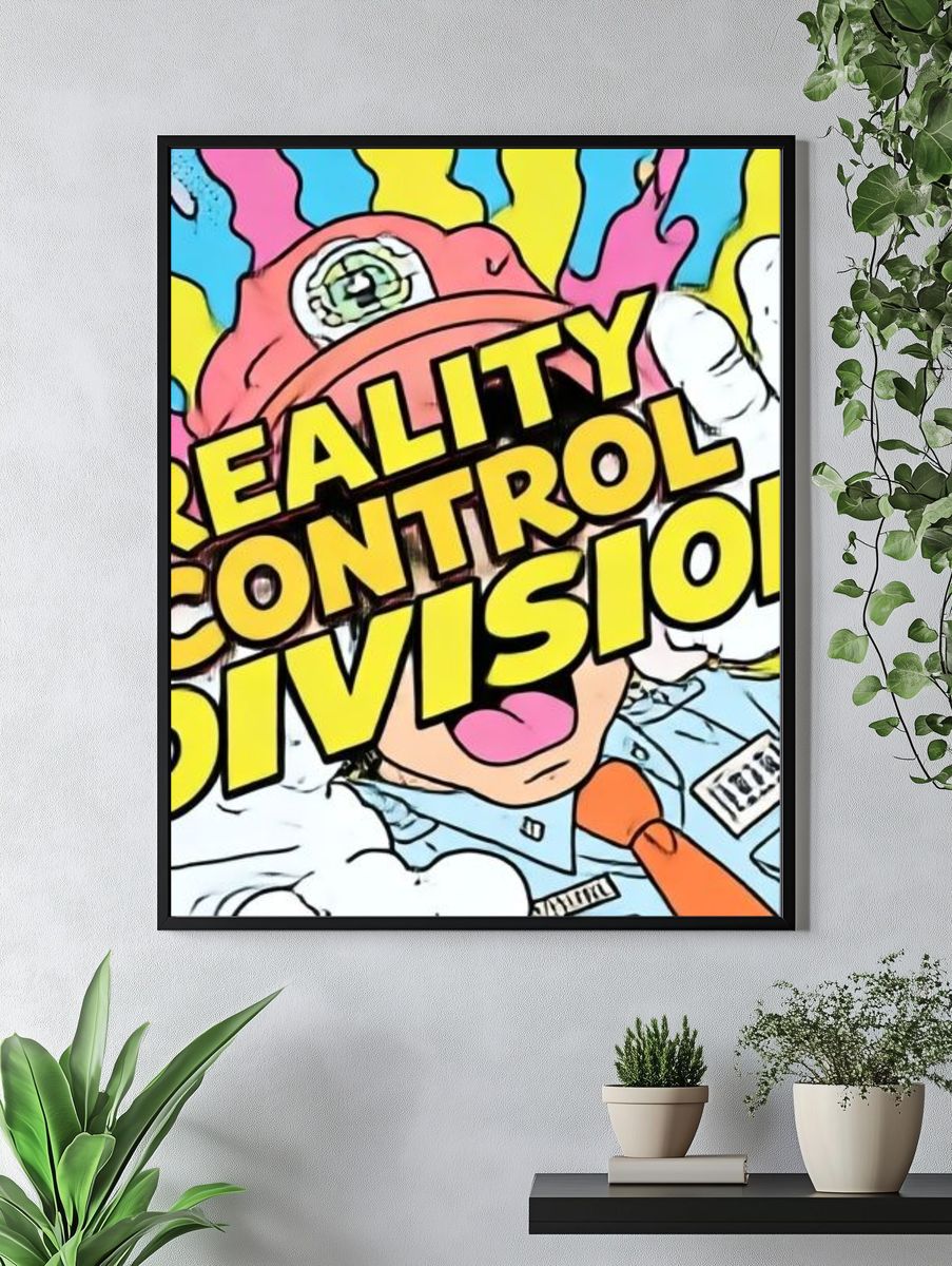 Reality Control Division Pop Art Poster. — room view 4