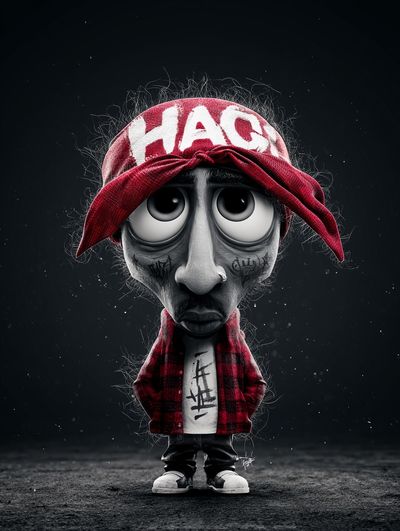 Graffiti Doll Character Illustration Poster. poster