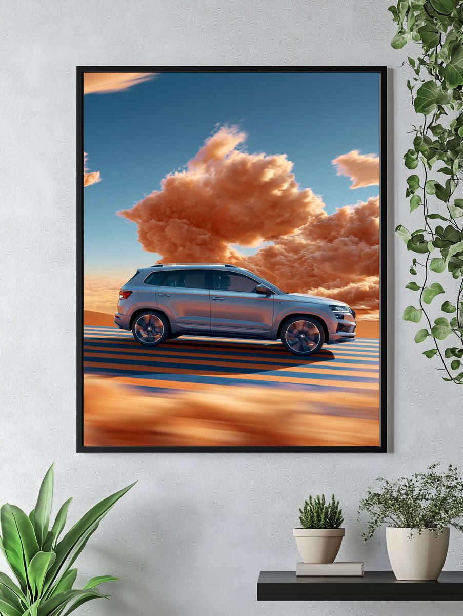 Whimsical Magic Books Illustration Poster. — room view 4