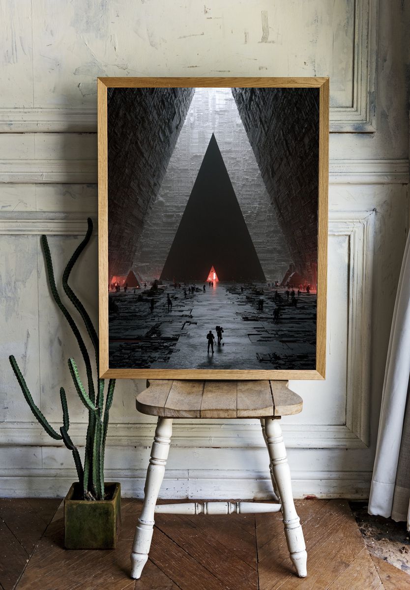 Monolithic Sci-Fi Chamber Poster. — room view 1