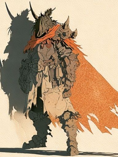 Armored Warrior Illustration Poster. poster — illustration art
