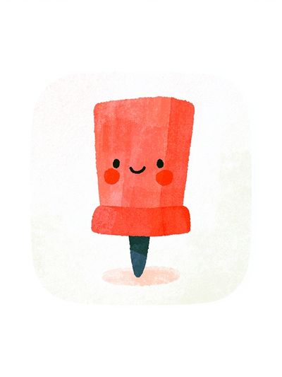Cute Popsicle Illustration Poster. poster