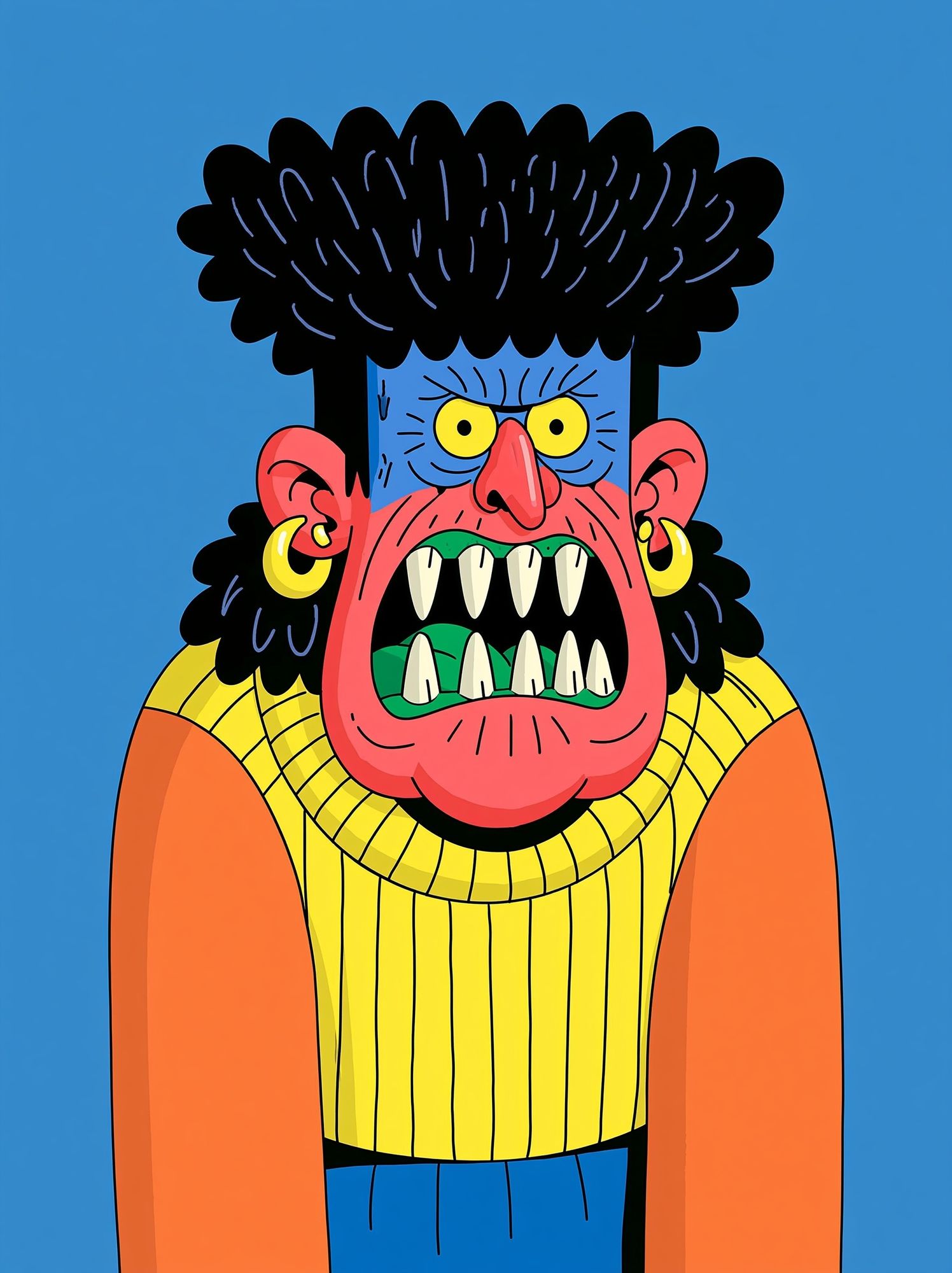 Monster Portrait Illustration Poster. poster — illustration art