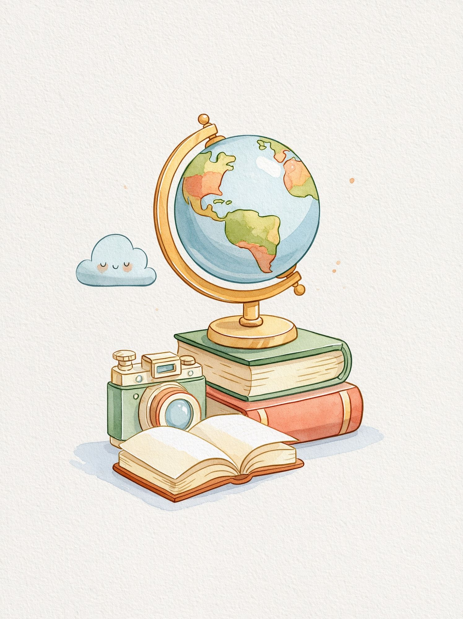 Whimsical School Supplies Illustration Poster. poster — illustration art