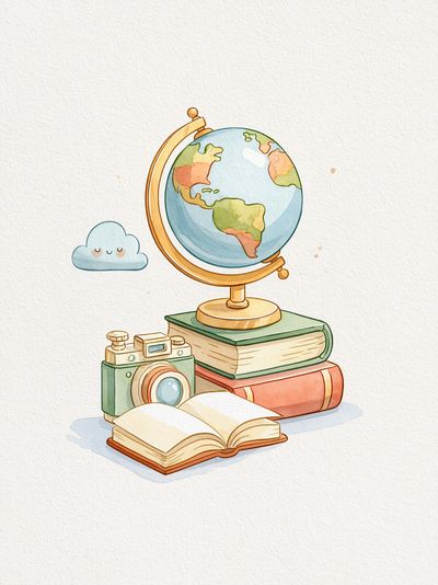 Whimsical School Supplies Illustration Poster. poster