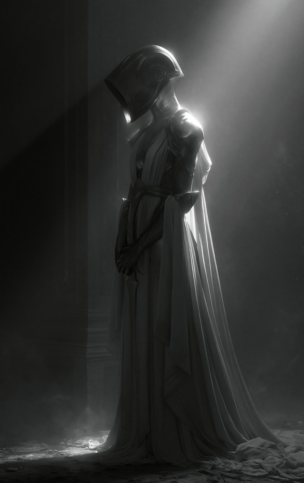 Armored Sentinel — Dark Print. poster detail