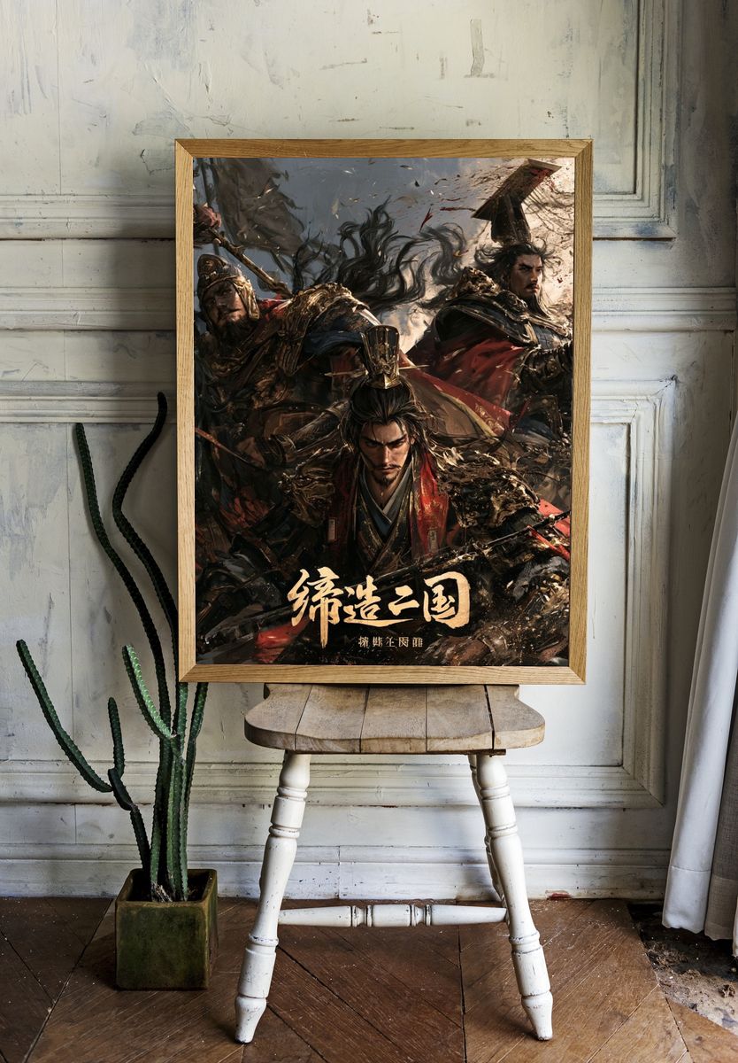 Three Kingdoms Warriors Illustration Poster. — room view 1