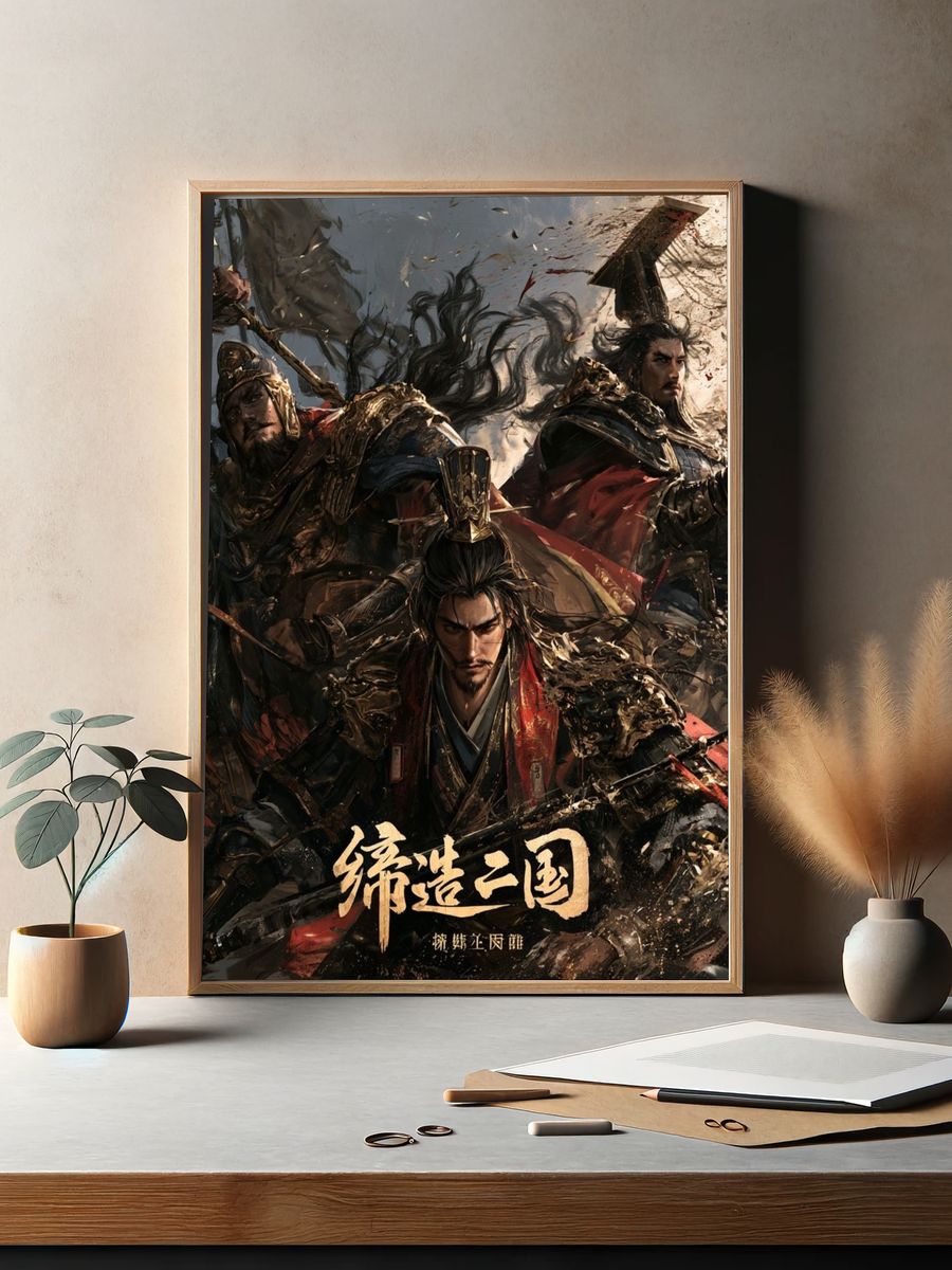 Three Kingdoms Warriors Illustration Poster. — room view 2
