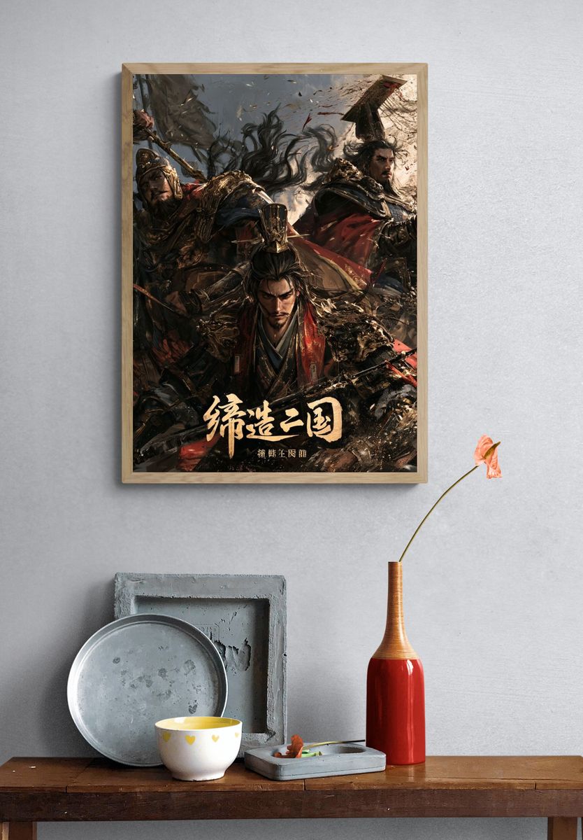 Three Kingdoms Warriors Illustration Poster. — room view 3