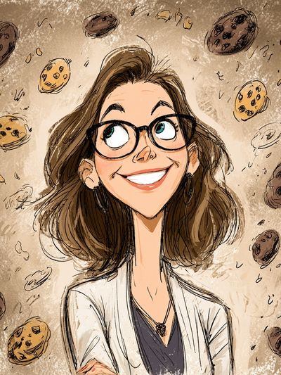 Cookie Girl Illustration Poster. poster