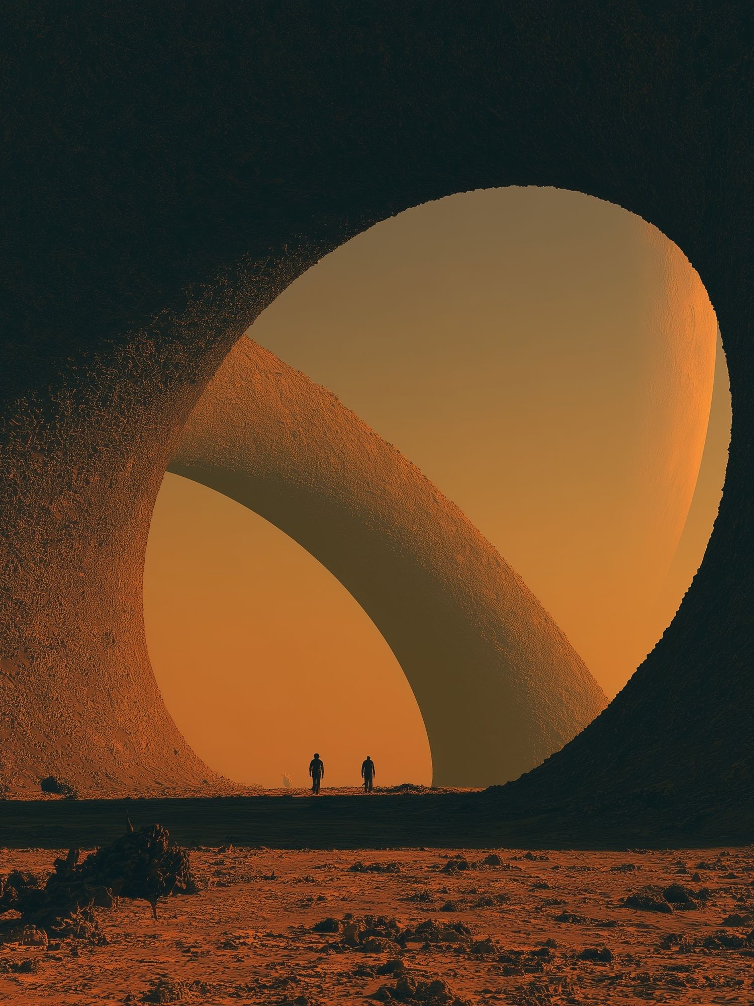 Desert Archscape Illustration Print. poster detail