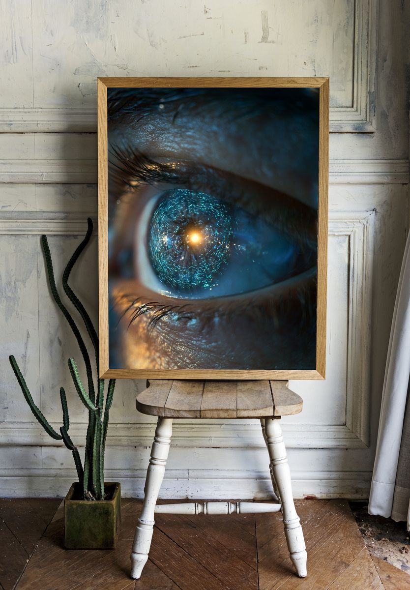 Cosmic Eye Photography Poster. room preview