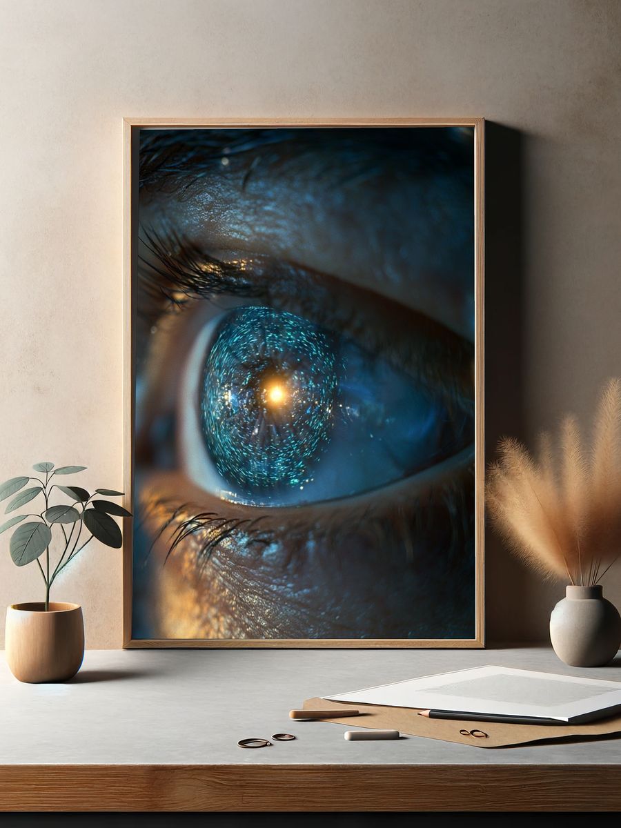Cosmic Eye Photography Poster. — room view 2