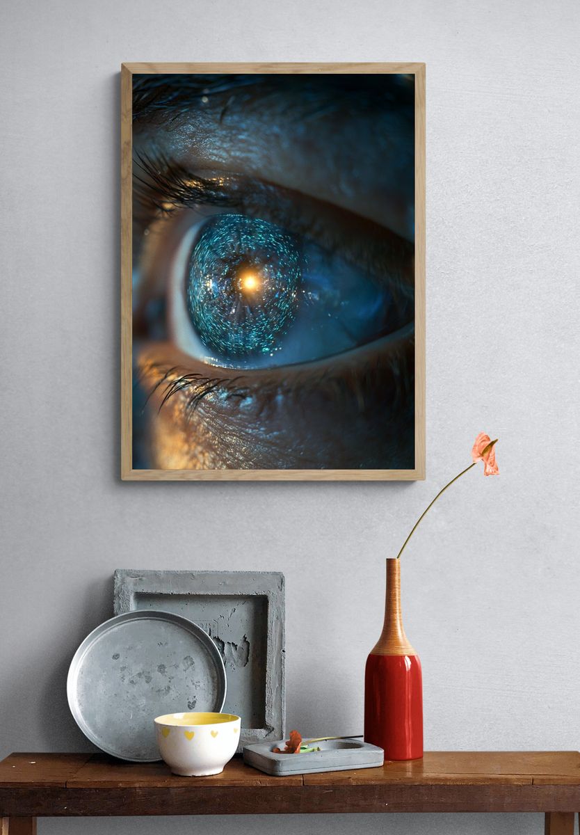 Cosmic Eye Photography Poster. — room view 3