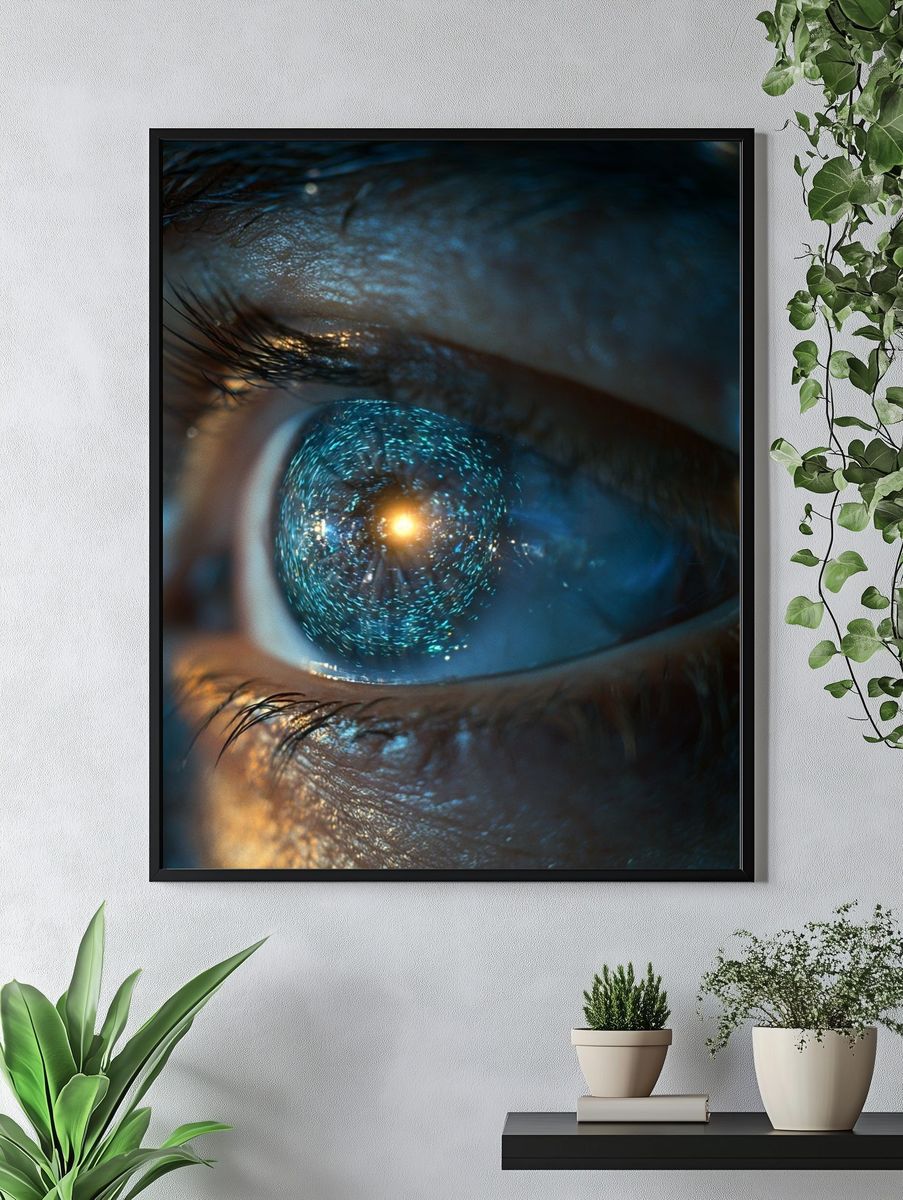 Cosmic Eye Photography Poster. — room view 4