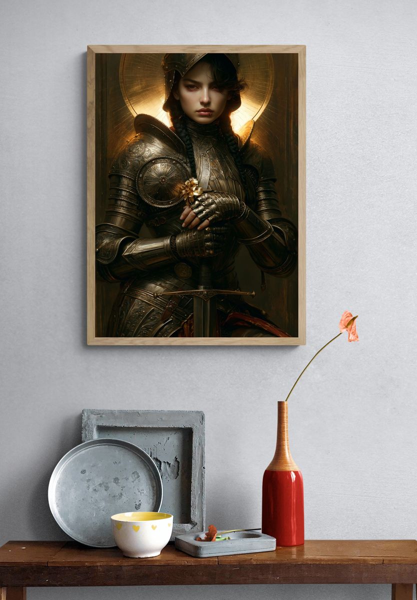 Chrome Bunny Helmets Poster. — room view 3