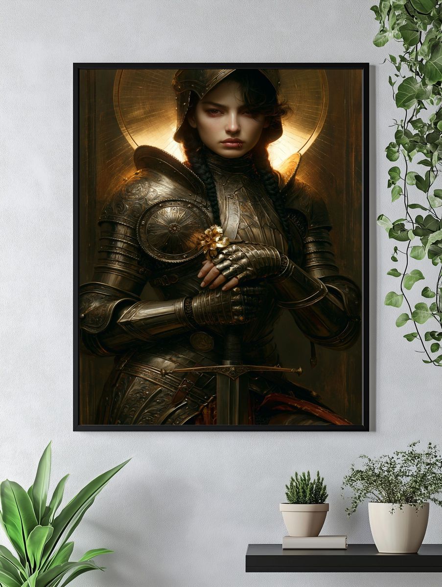 Chrome Bunny Helmets Poster. — room view 4