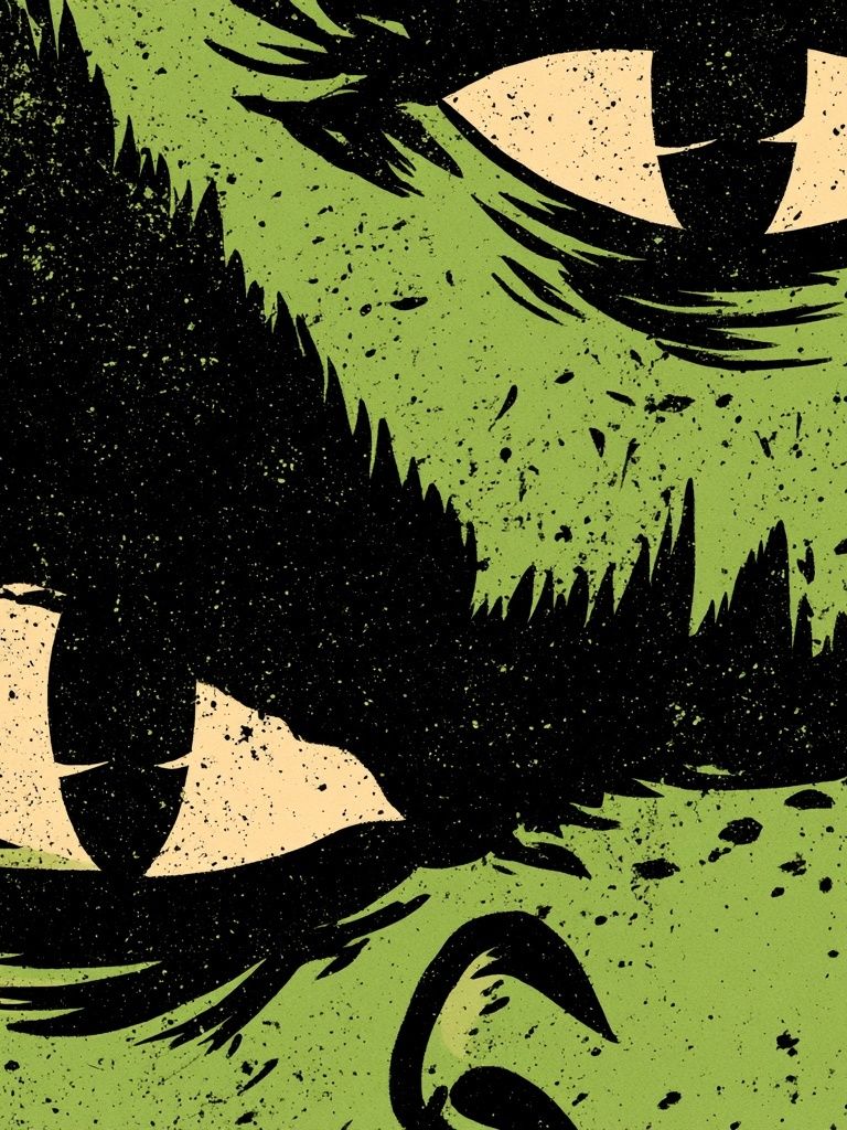Monster Eyes Abstract Poster. poster — illustration art