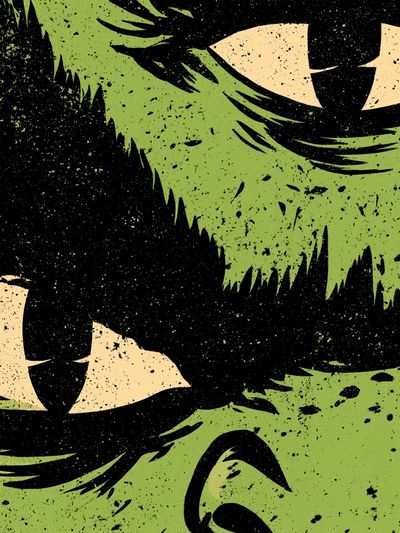 Monster Eyes Abstract Poster. poster