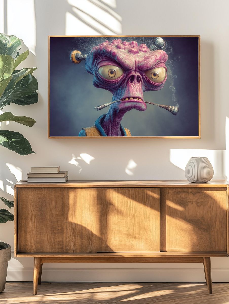 Elven Forest Sage Illustration Poster. — room view 3
